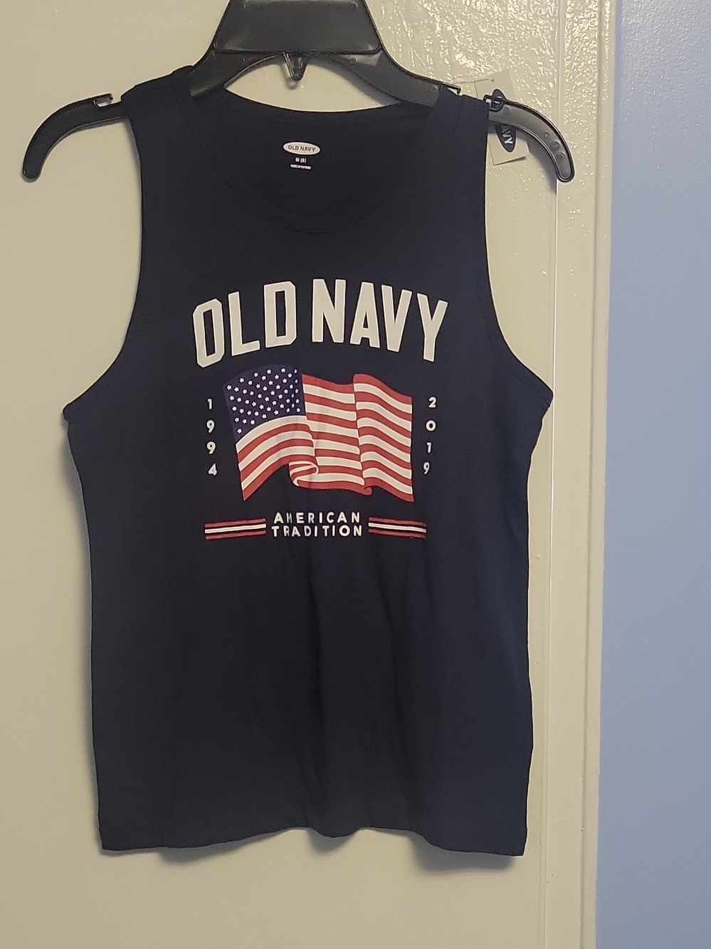 Old Navy Navy Blue American Flag Tank Top